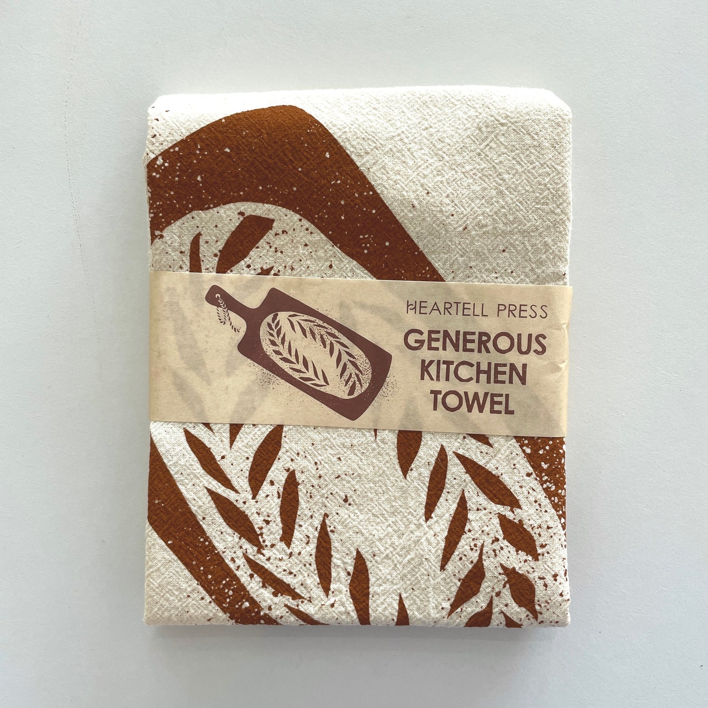 Screen Printed Bread Board Generous Kitchen Towel