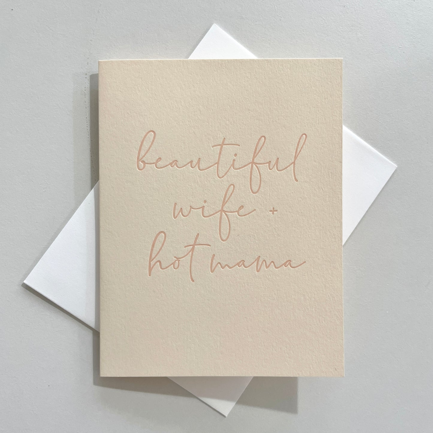Hot Mama Letterpress Greeting Card