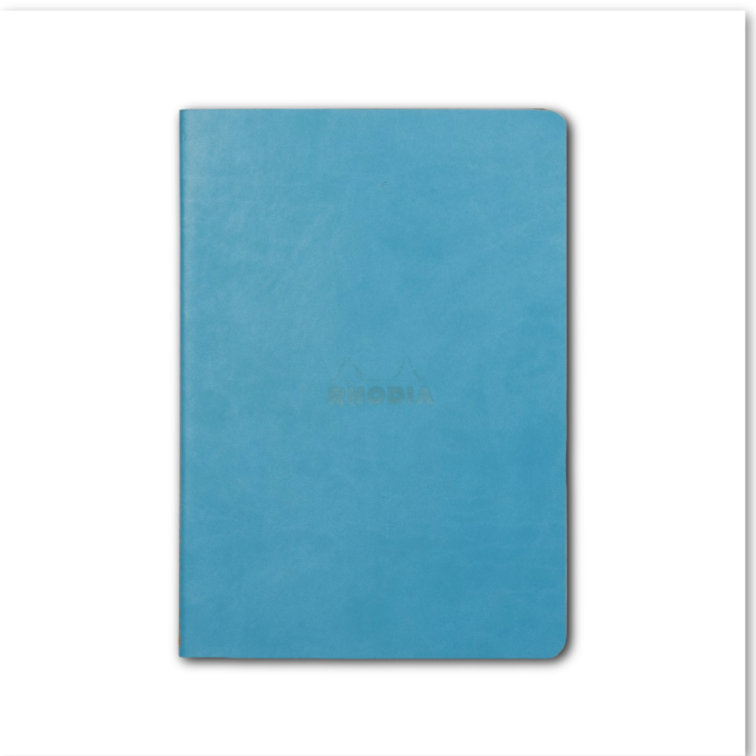 Rhodia Sewn Spine Dot Grid Notebook - A5: TURQUOISE