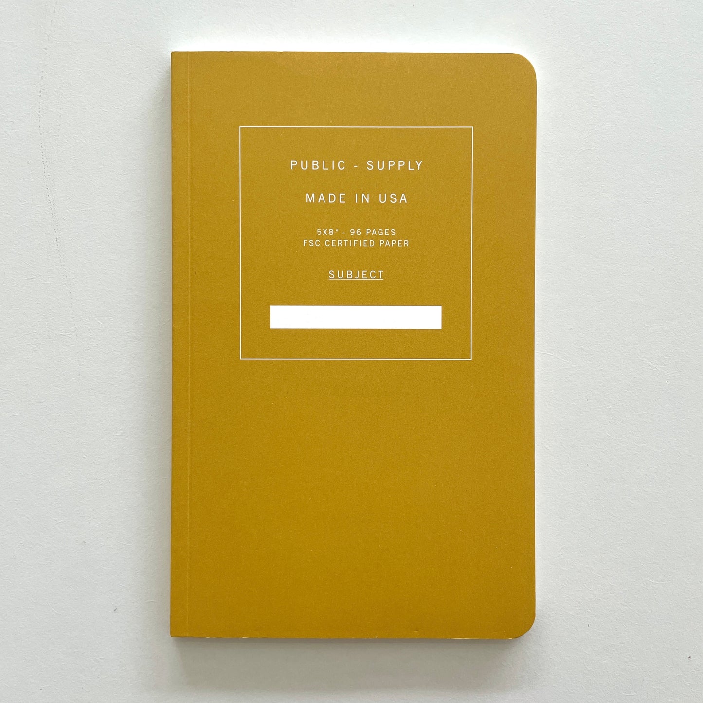 Soft Cover Notebook - Yellow