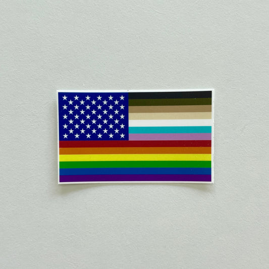 For All US Flag Sticker