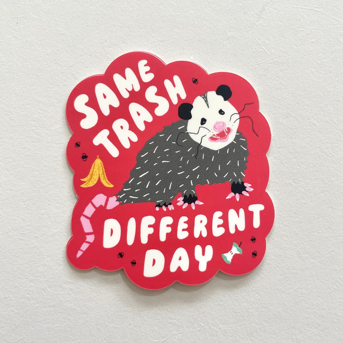 Same Trash Different Day Vinyl Sticker