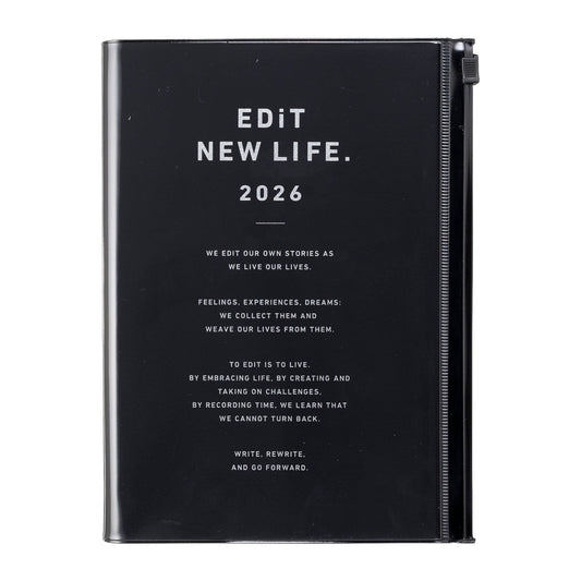 DAILY PLANNER B6 Typo Pocket: Black