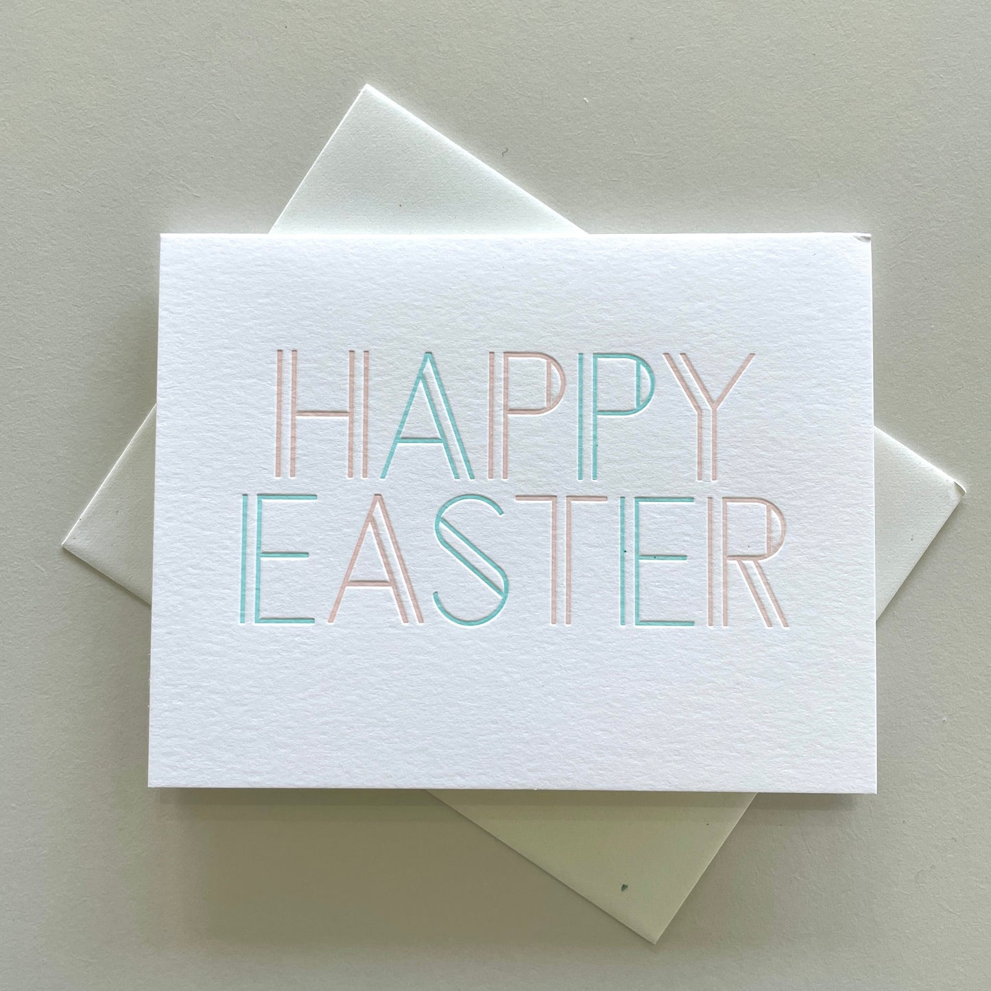 Happy Easter Letterpress Greeting Card
