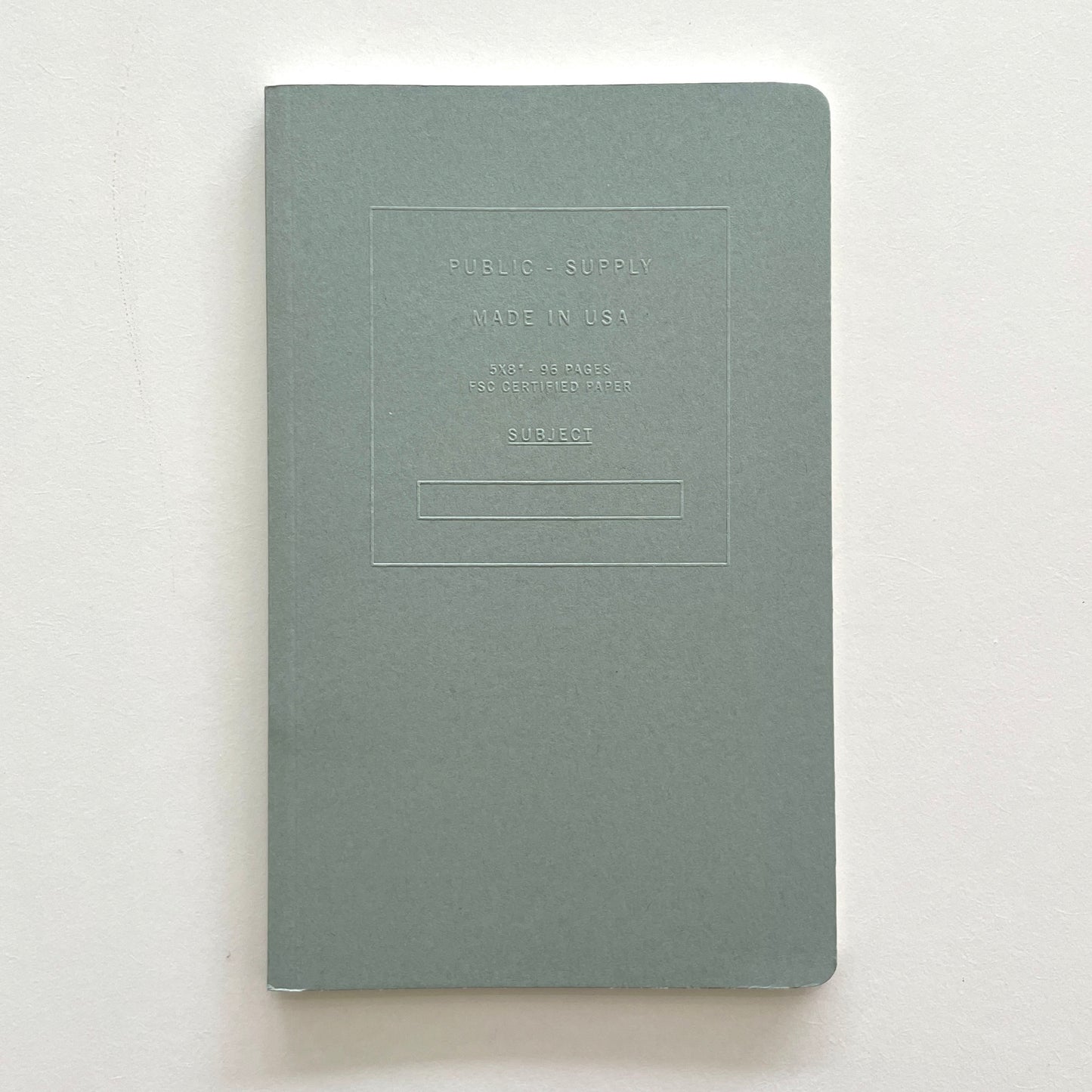 Soft Cover Notebook - Steel Embossed
