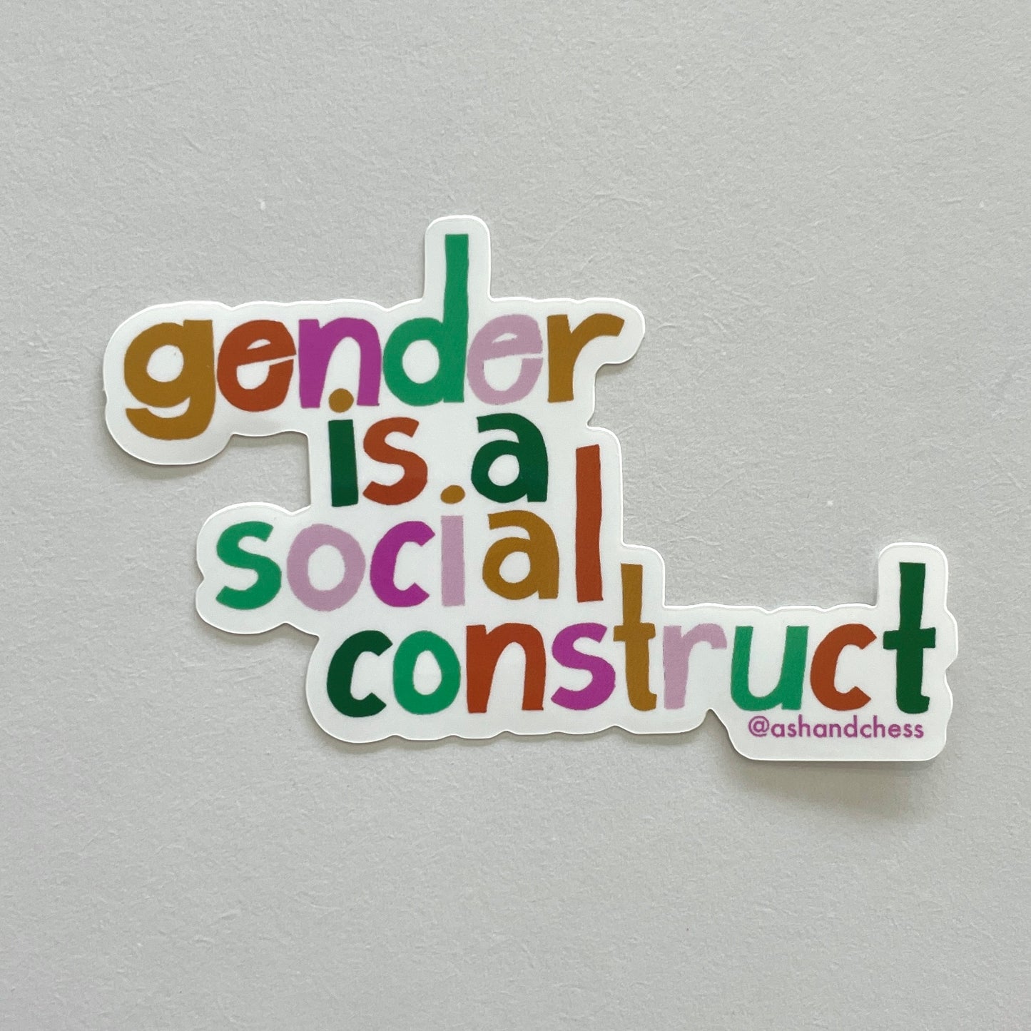 Gender is a Social Construct Sticker