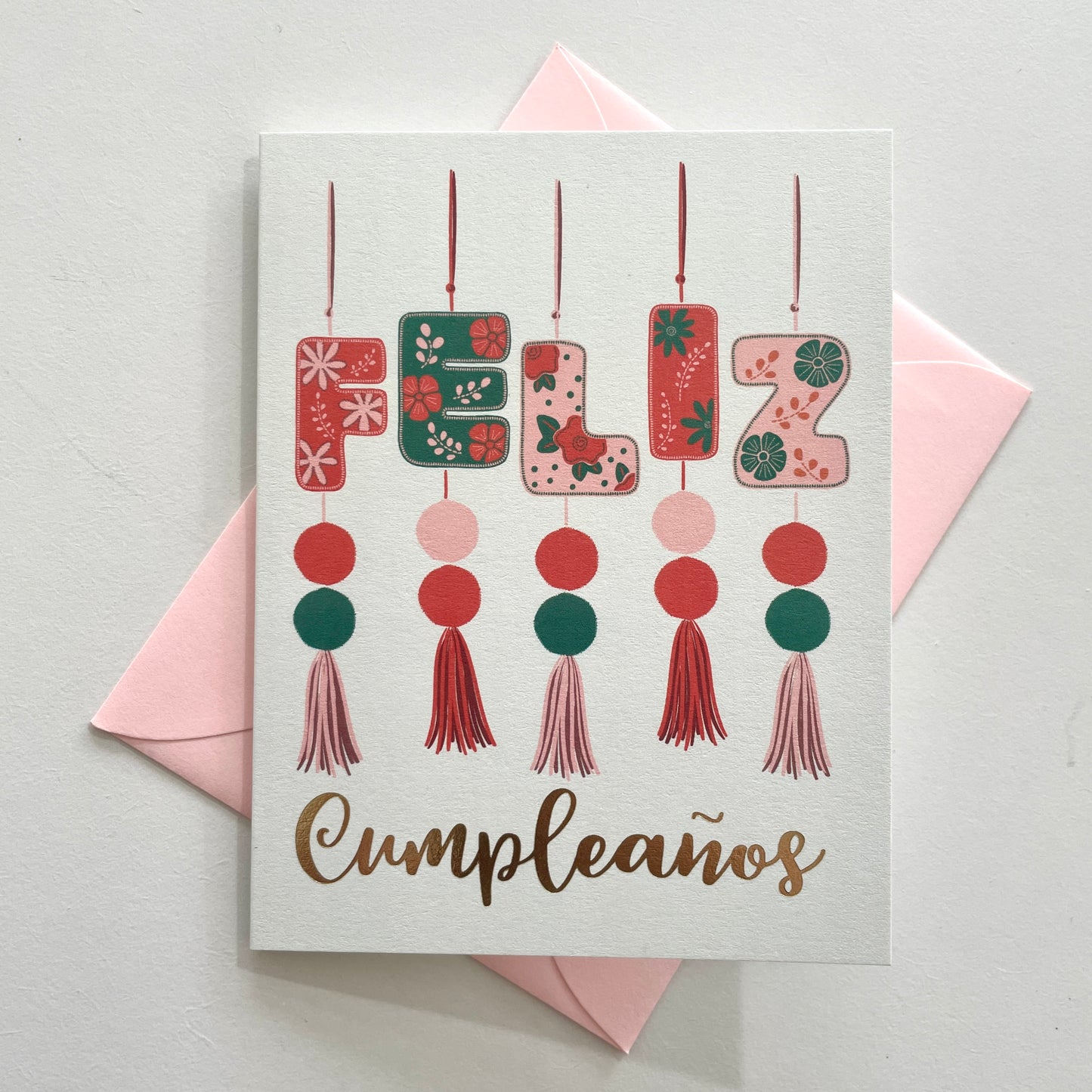 Feliz Cumpleanos Gold Foil Card