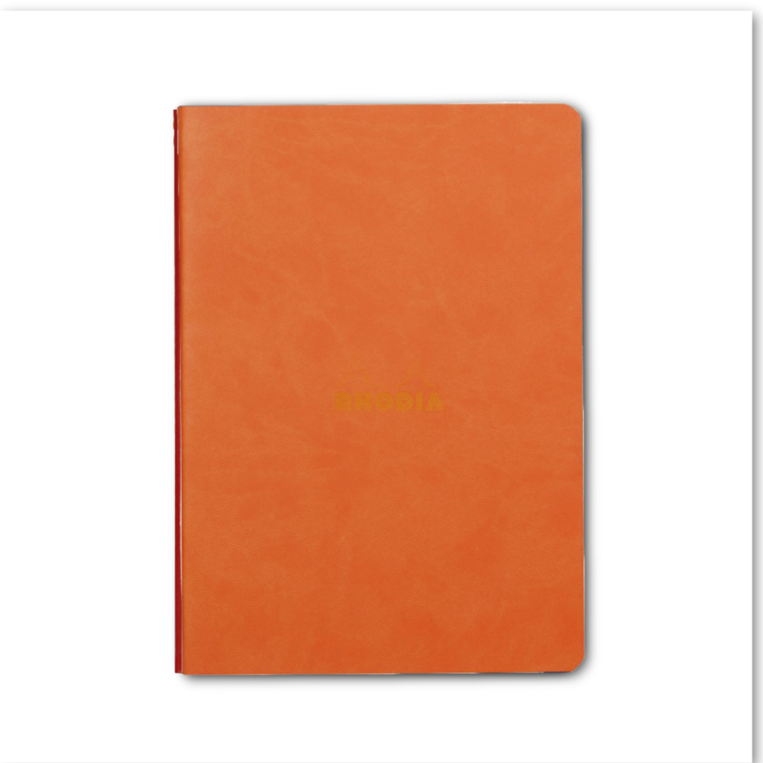 Rhodia Sewn Spine Dot Grid Notebook - A5: TANGERINE