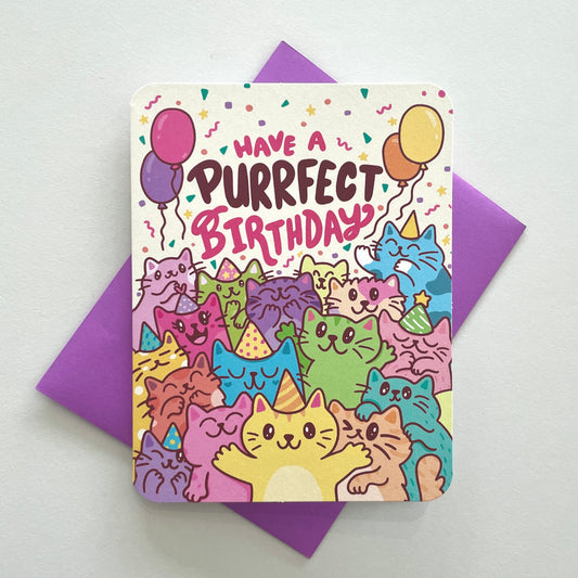 Purrfect Birthday Card