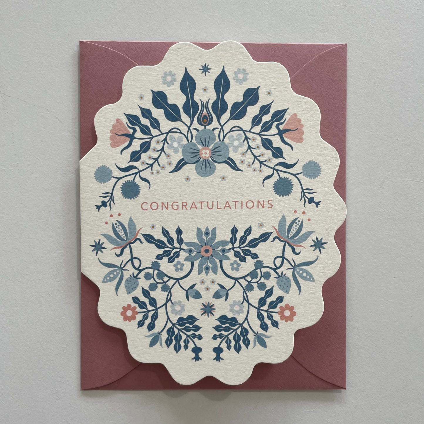 Congratulations Die Cut Greeting Card