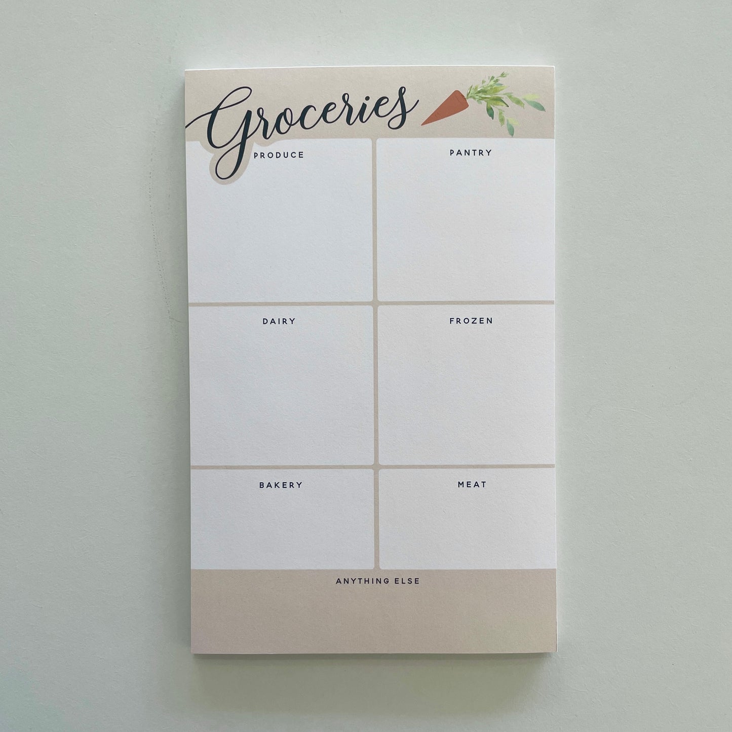 Grocery List Notepad