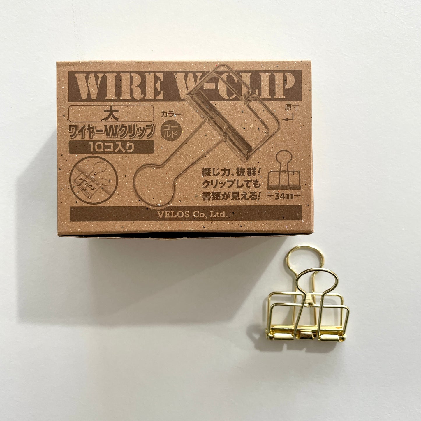 Gold Wire Clip Box of 10