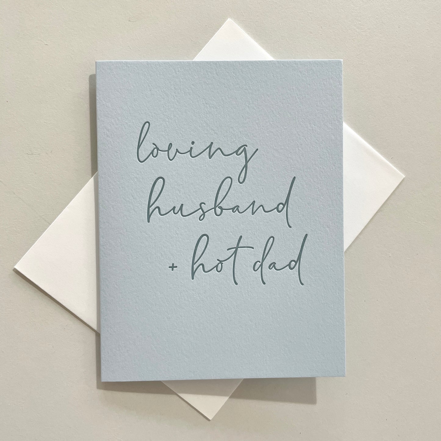 Hot Dad Letterpress Greeting Card