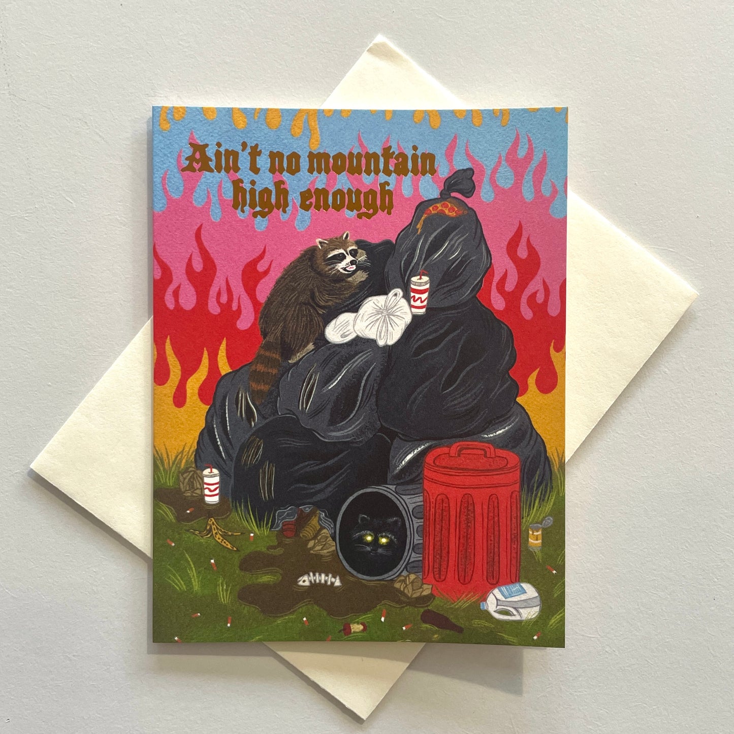 Raccoon Greeting Card