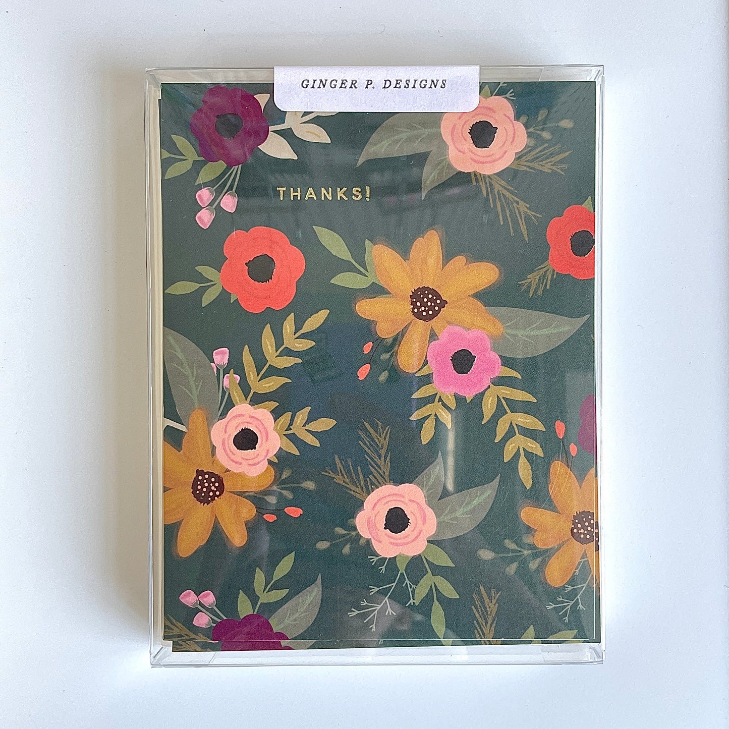 Thanks! Floral Greeting Card Set