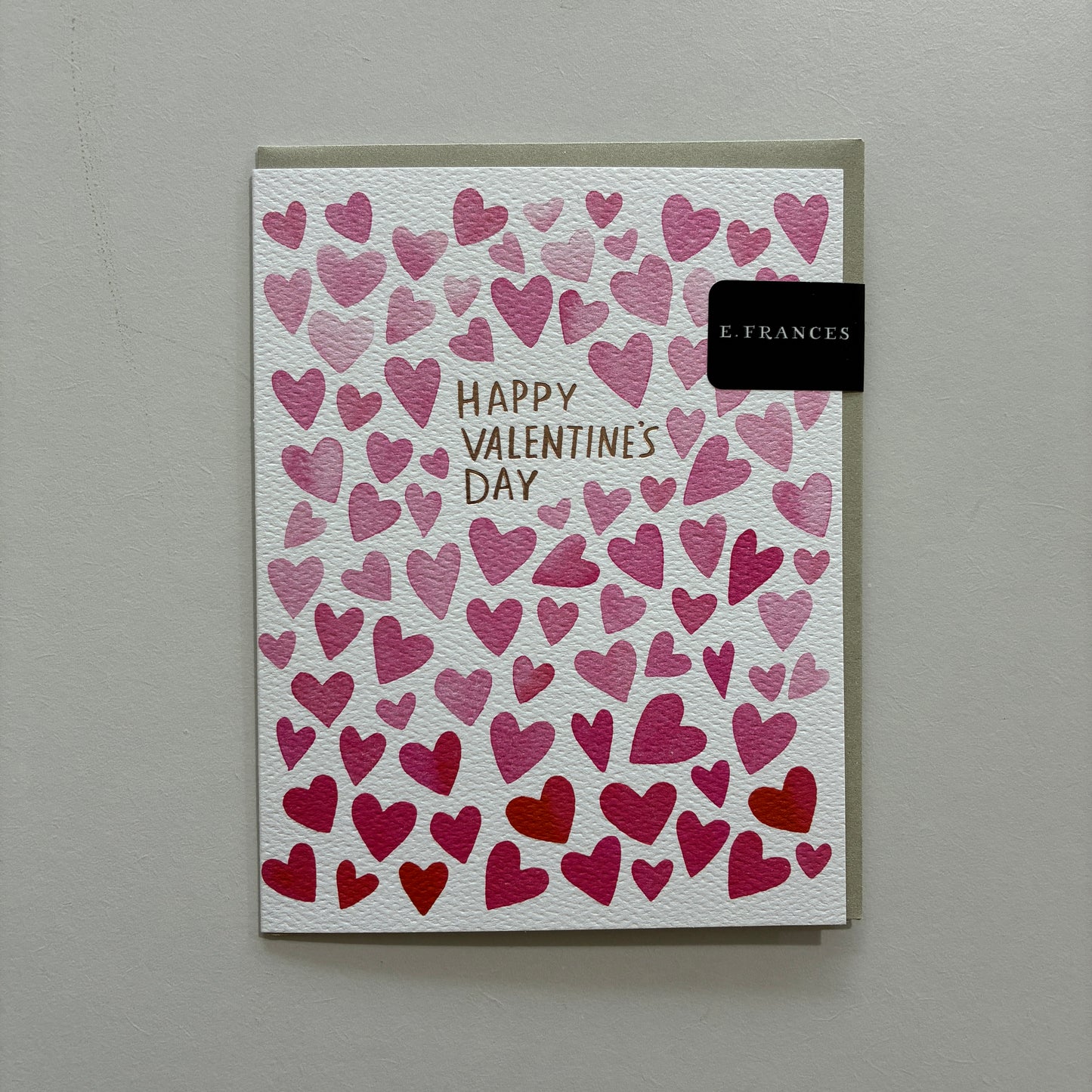 Painted Hearts Valentines Day Card