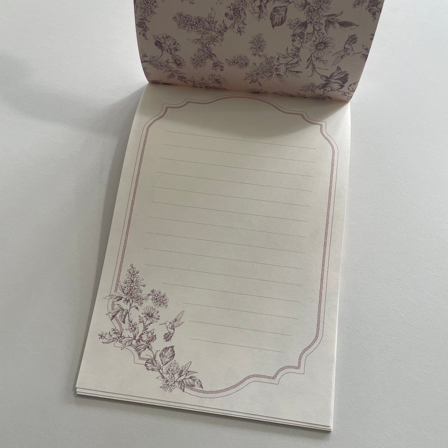 Toiles et Scenes Letter Writing Paper Pad | Hummingbird