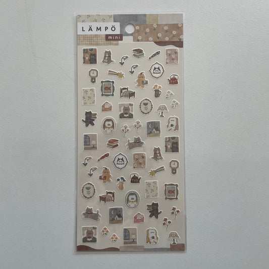 Lampo Cat and Night Sticker Sheet