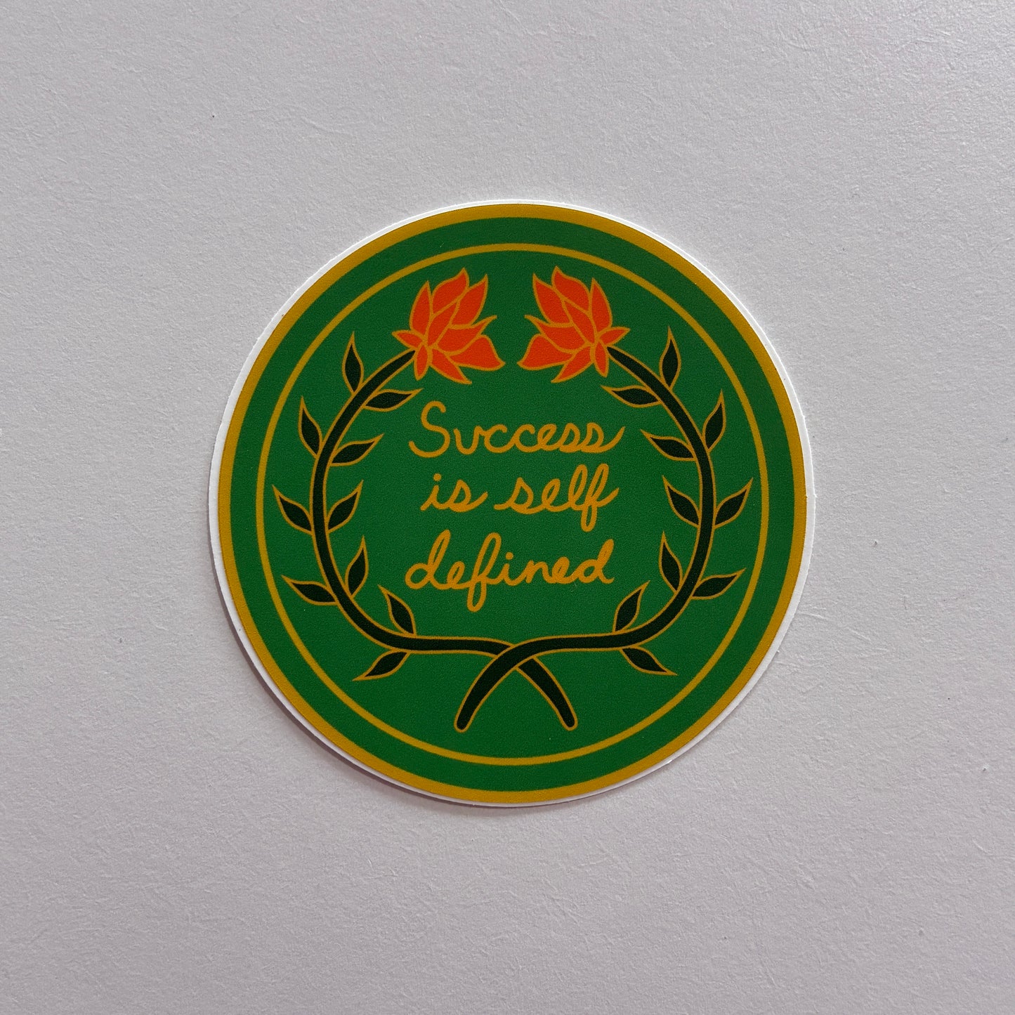 Success Is Self Defined Vinyl Sticker