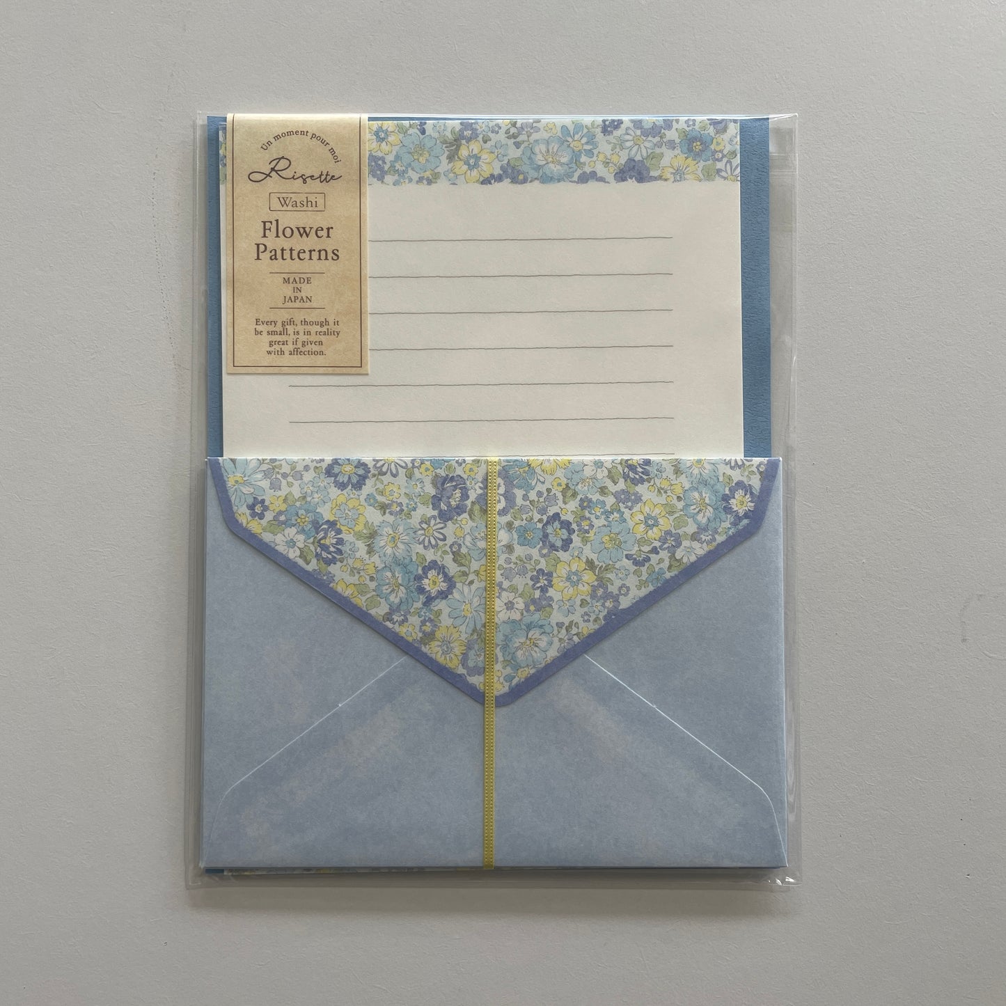 Risette Letter Writing Set | Blue and Yellow Floral