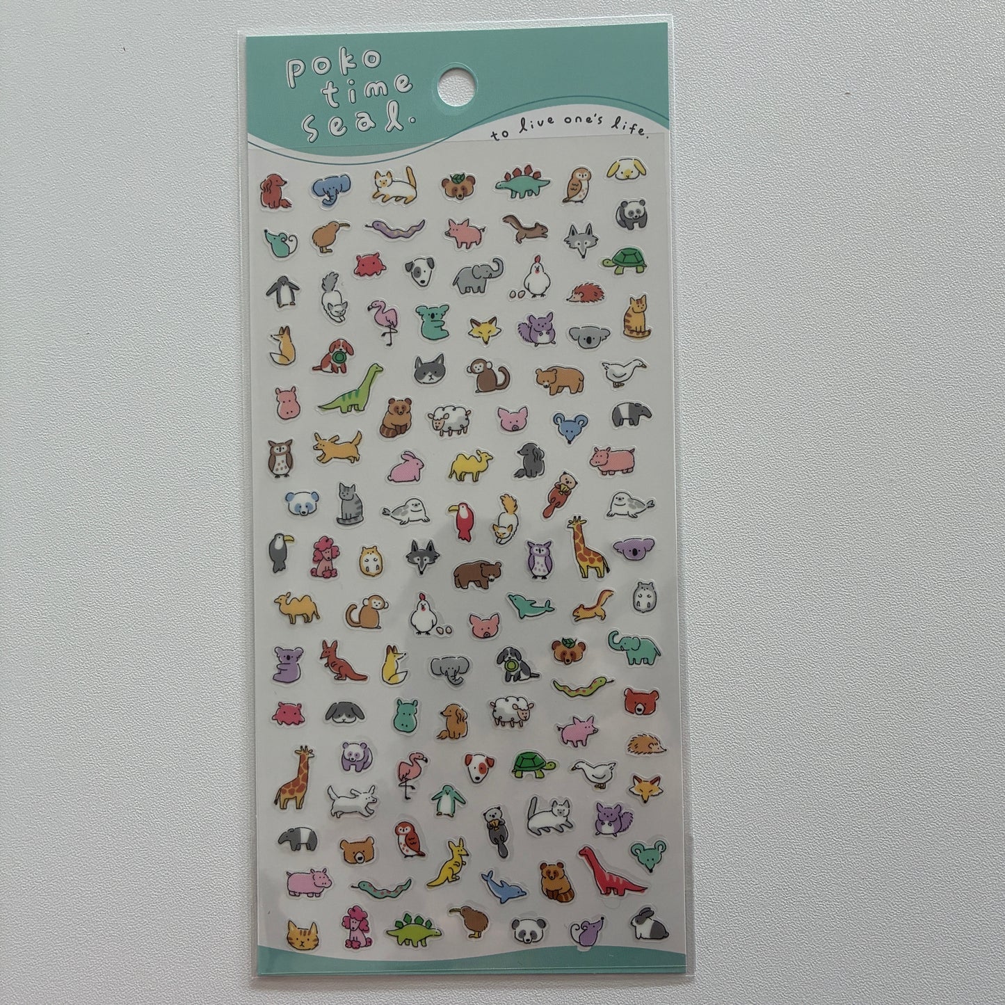 Poko Time Seal Animals Sticker Sheet