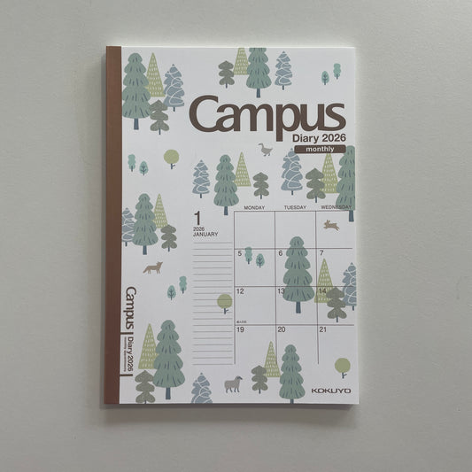 Campus A5 Monthly 2026 Planner