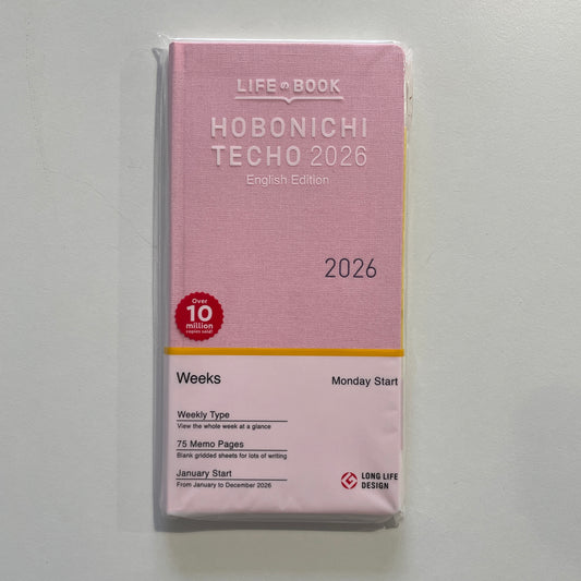 2026 Hobonichi Techo Weeks | Strawberry Milk