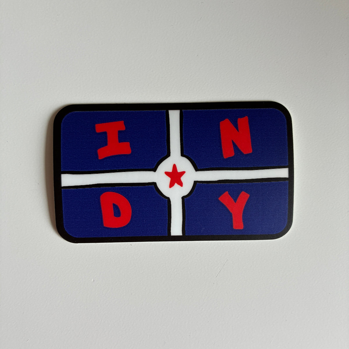 INDY Flag Vinyl Sticker
