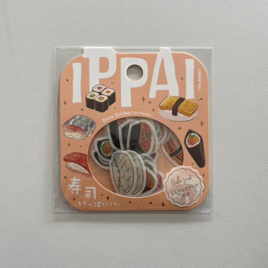 IPPAI Sushi Foil Stamped Flake Sticker Pack
