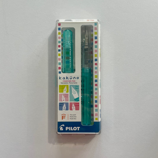 Pilot Kakuno Fountain Pen | Aqua Body