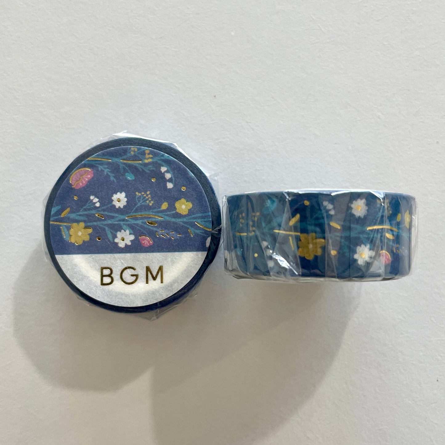 Navy Floral Washi Tape