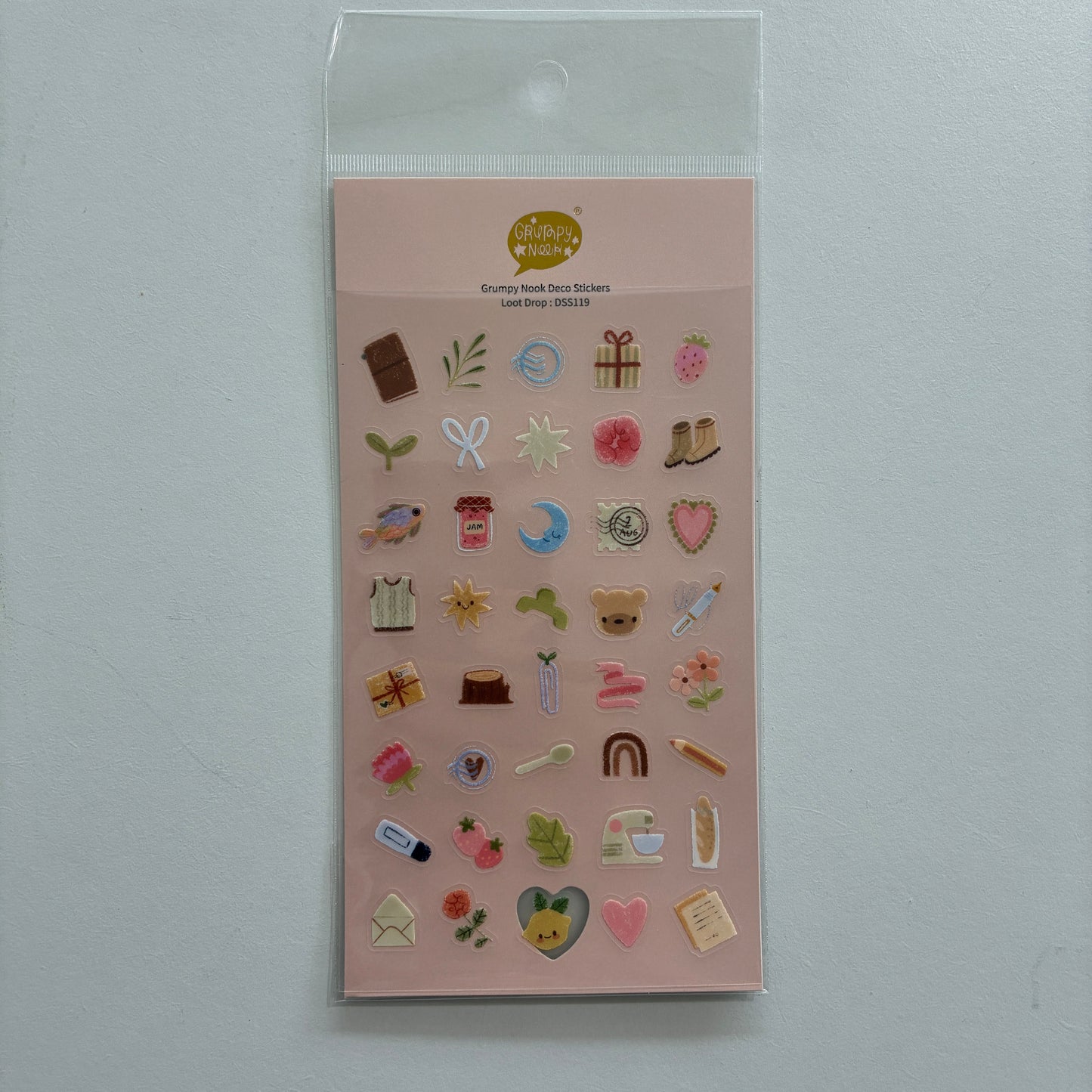 Loot Drop PET sticker sheet
