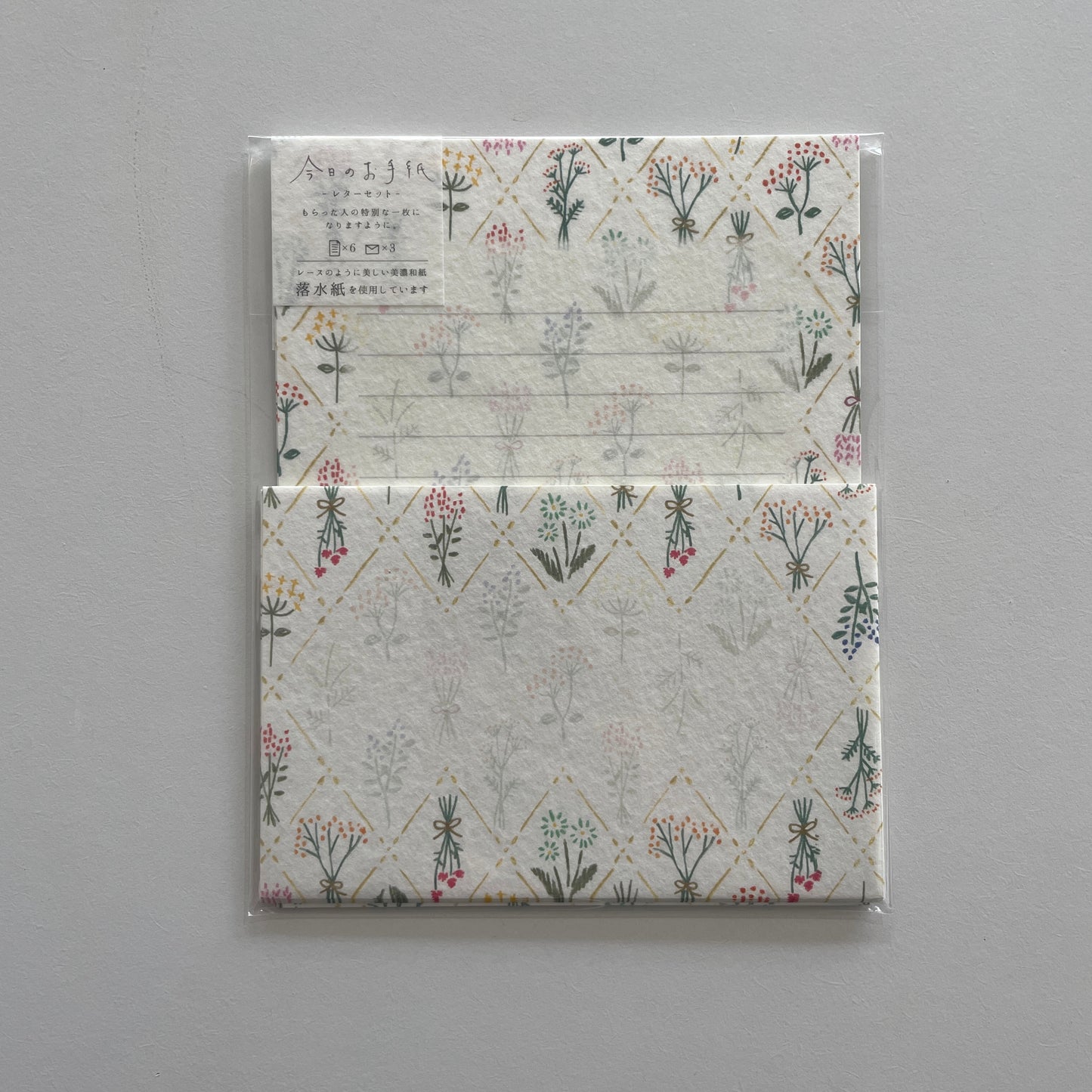 Dried Flowers Letter Set