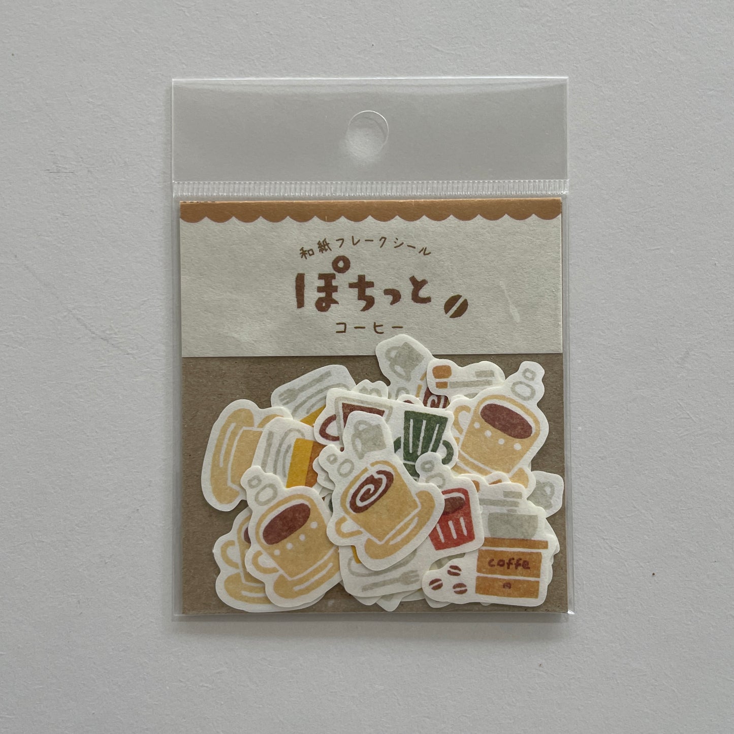 Coffee Washi Flake Sticker Pack