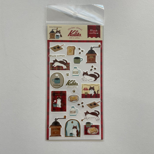 Kalita Black Coffee Foil Sticker Sheet