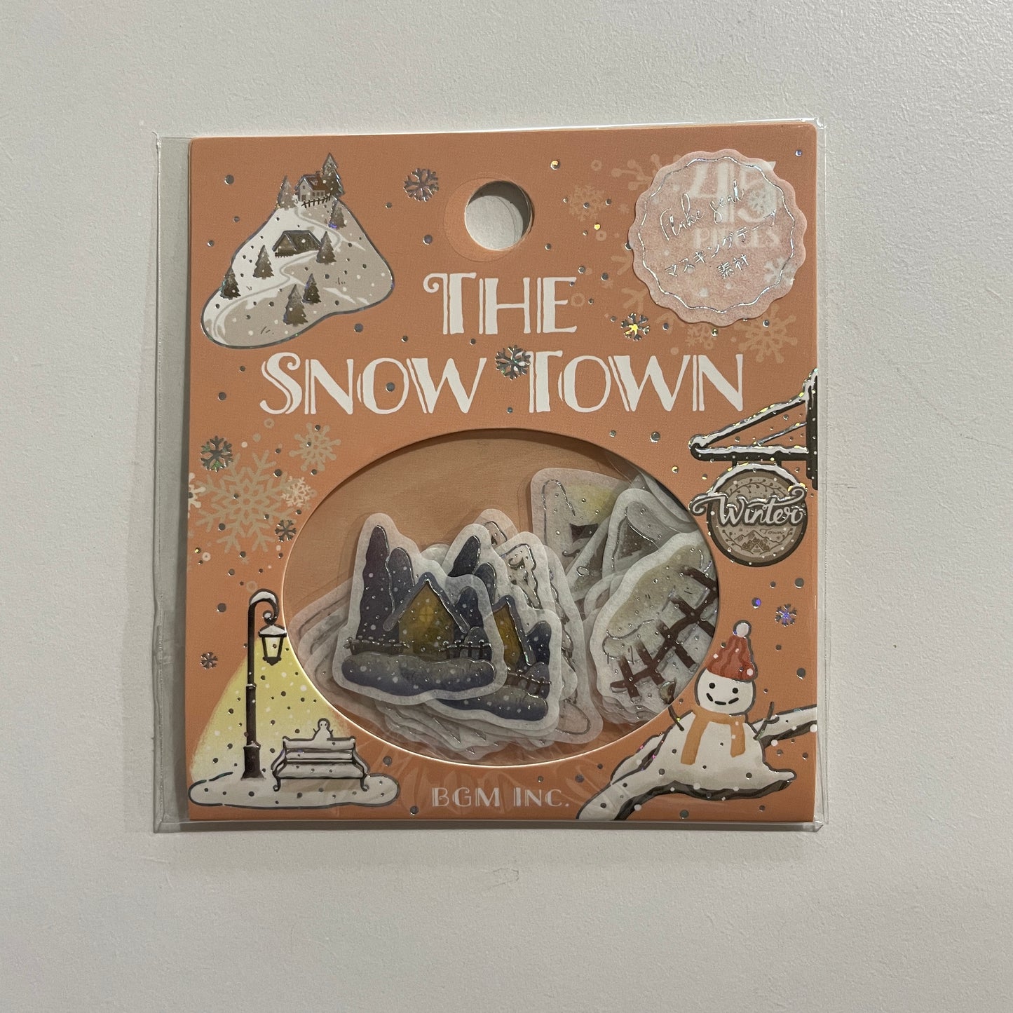 Snow Town Foil Stamped Flake Sticker Pack