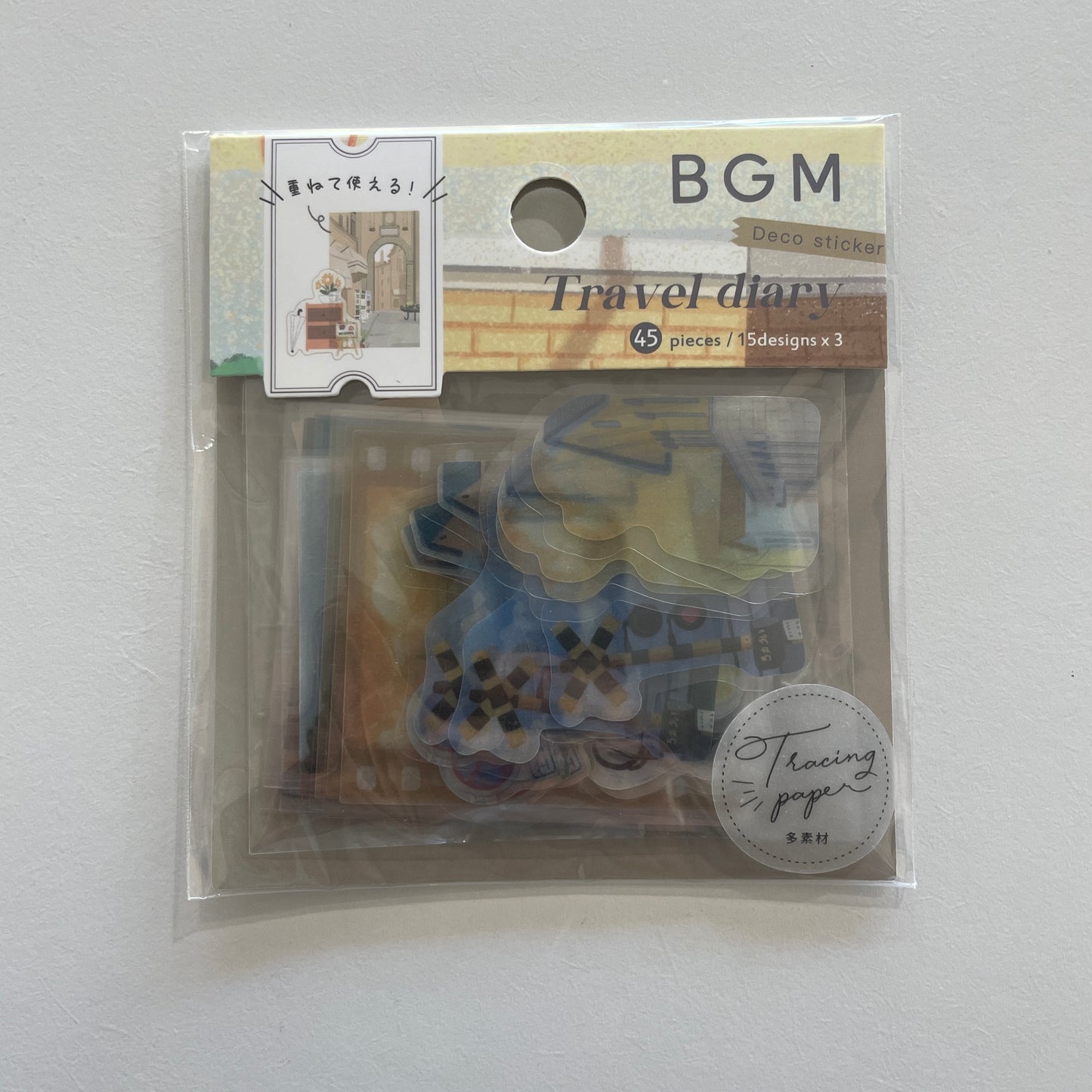 Travel Diary Flake Sticker Pack