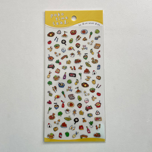 Poko Time Seal Food Sticker Sheet