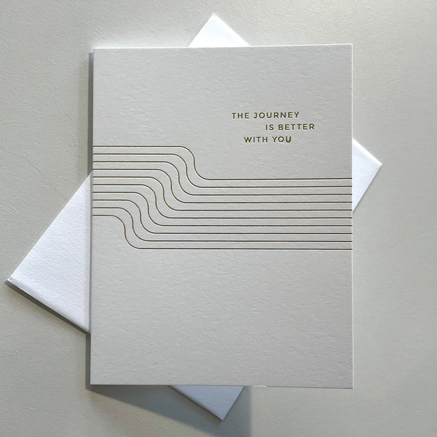 The Journey Luxe Gold Foil Greeting Card