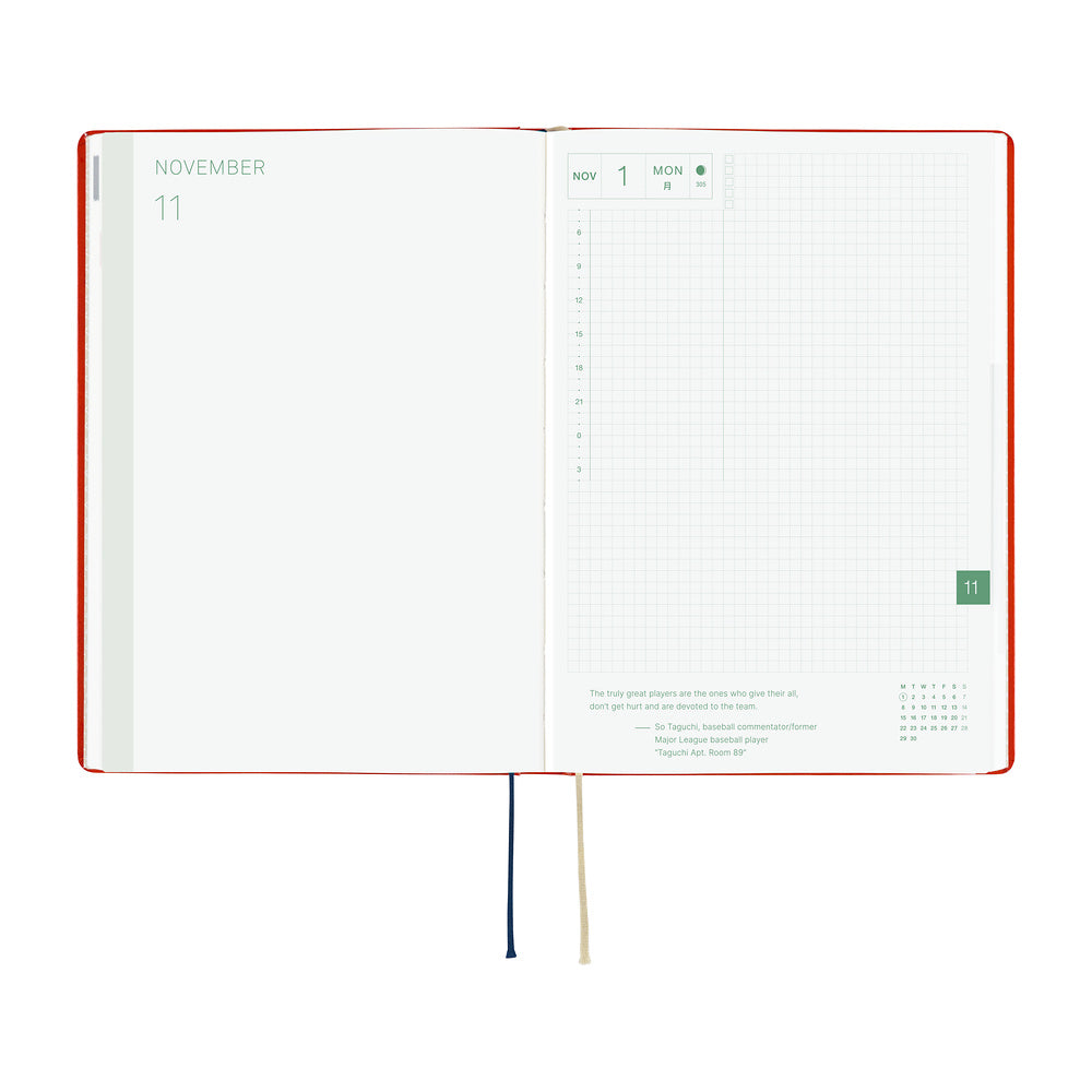 Hobonichi A5 HON: Yumi Kitagishi: White Cat and Rabbit's Tea Room