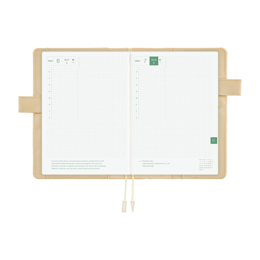 Hobonichi A5 Cover: Mango Latte