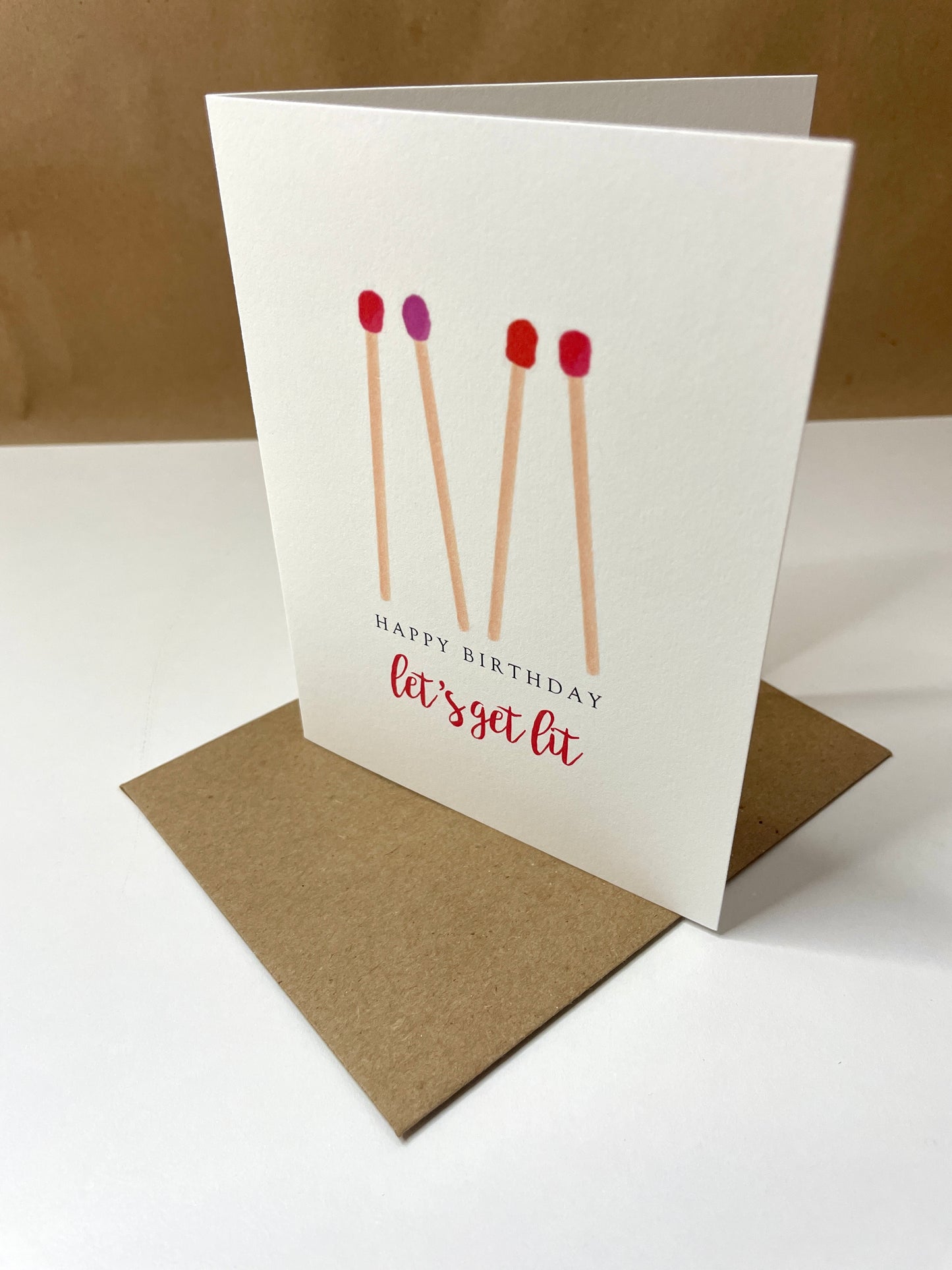 Let’s Get Lit Birthday Greeting Card