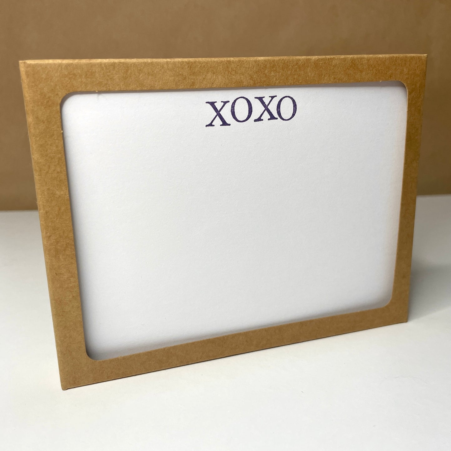 XOXO - Set of 10 Flat Notecards