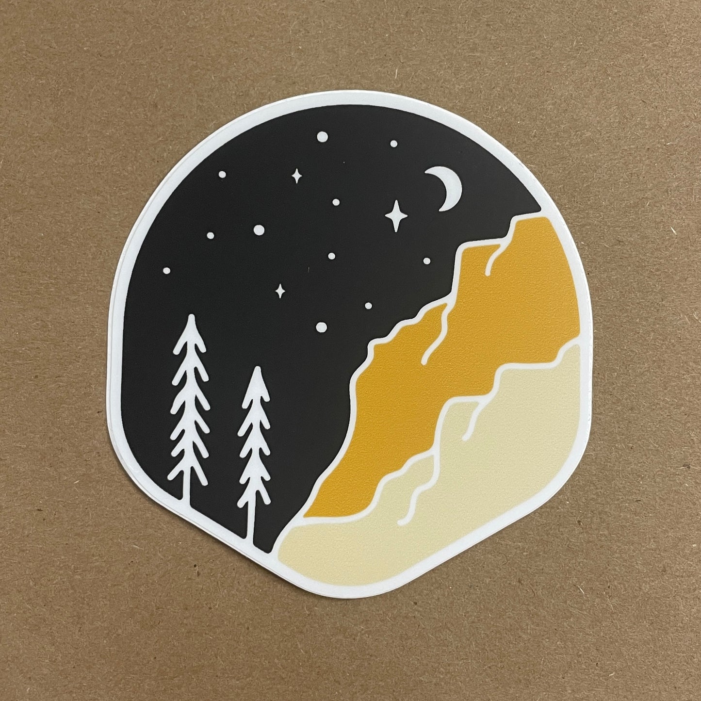 Night Mountain Sticker