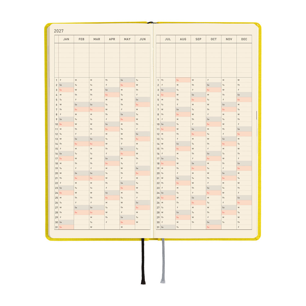 2027 Hobonichi Weeks: Canaria Yellow