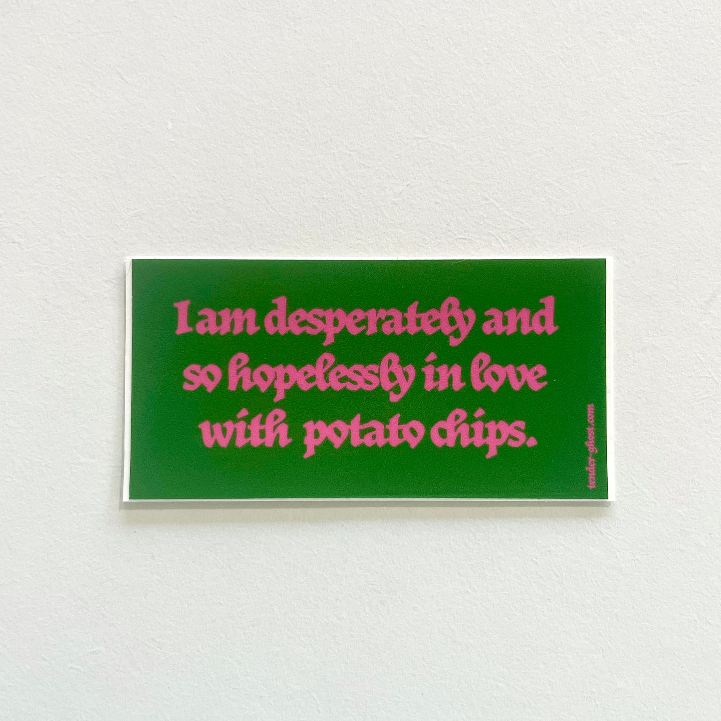 In Love With Chips Vinyl Sticker