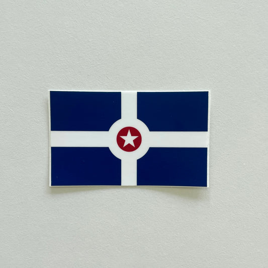 Indianapolis Flag Sticker