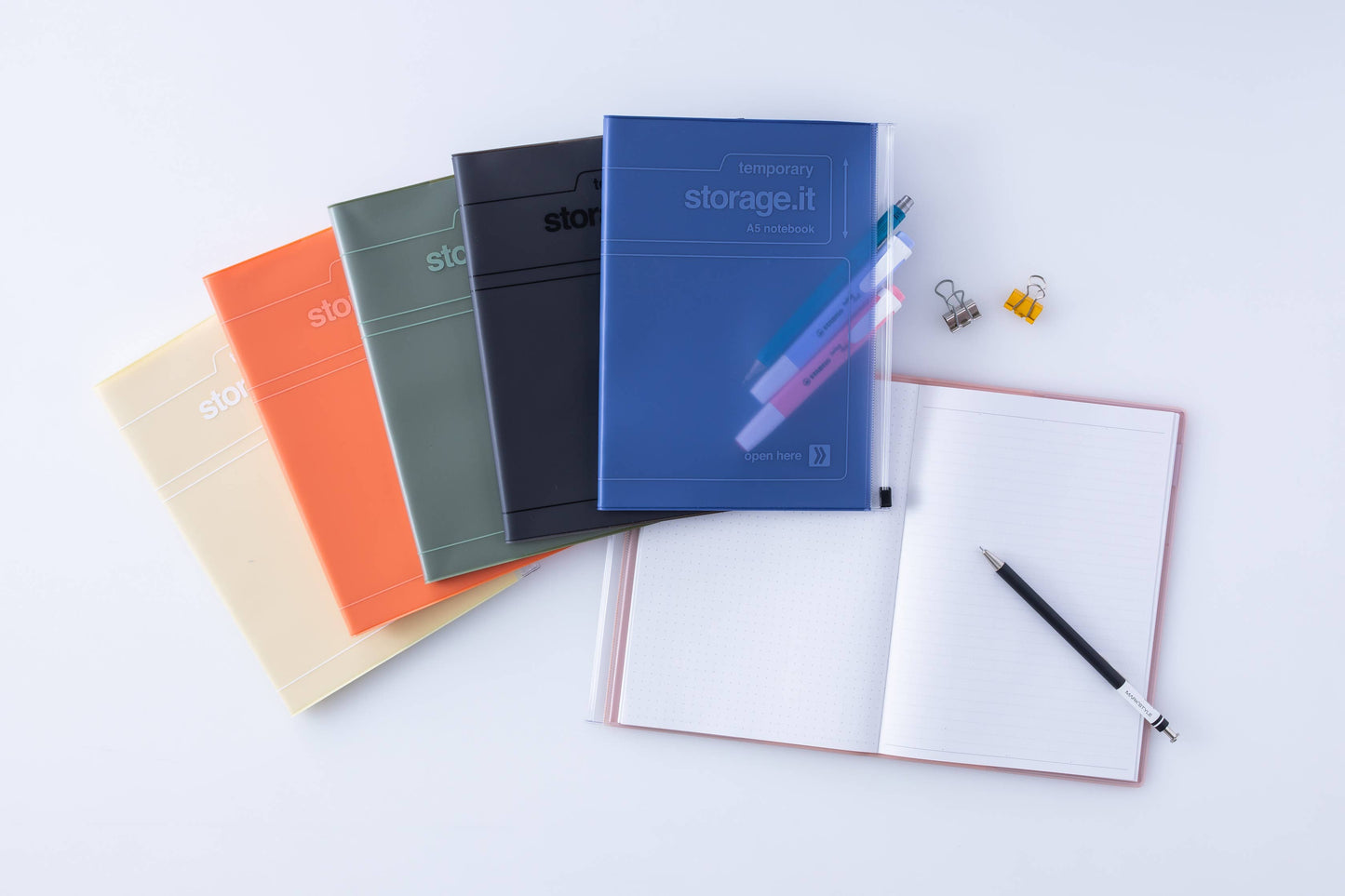 Eco-friendly refillable Notebook A5 / STORAGE.it: Mint