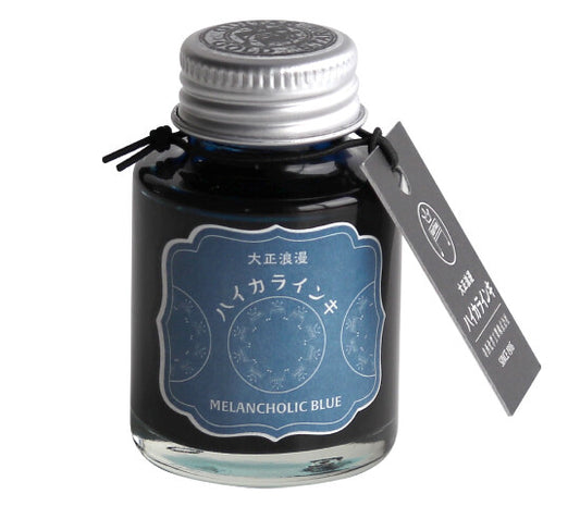 Teranishi Taisho Roman Fountain Pen Ink | Melancholic Blue