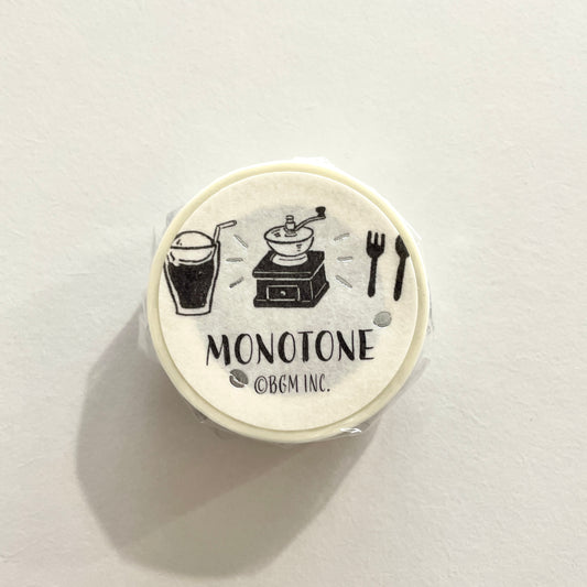 Monotone Cafe Washi Tape